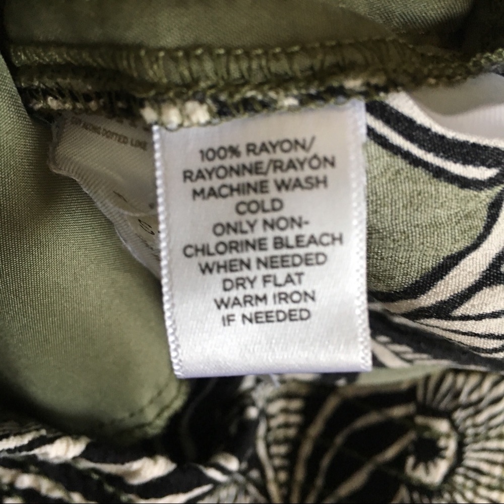 Euc Loft Flowy Patterned Pants - image 4